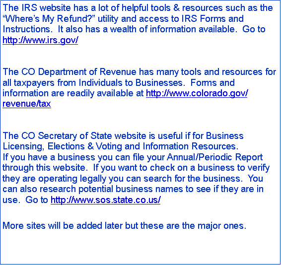 Text Box: This page is still under construction.Please check back later for helpful links.